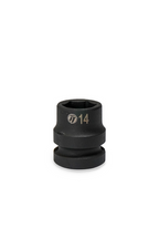 ToolTruck 1/2 Drive Stubby Impact Socket 6 Pt Metric 14mm