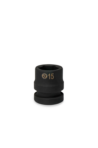ToolTruck 1/2 Drive Stubby Impact Socket 6 Pt Metric 15mm