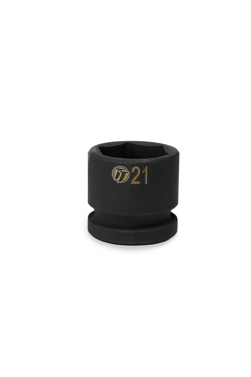 ToolTruck 1/2 Drive Stubby Impact Socket 6 Pt Metric 21mm