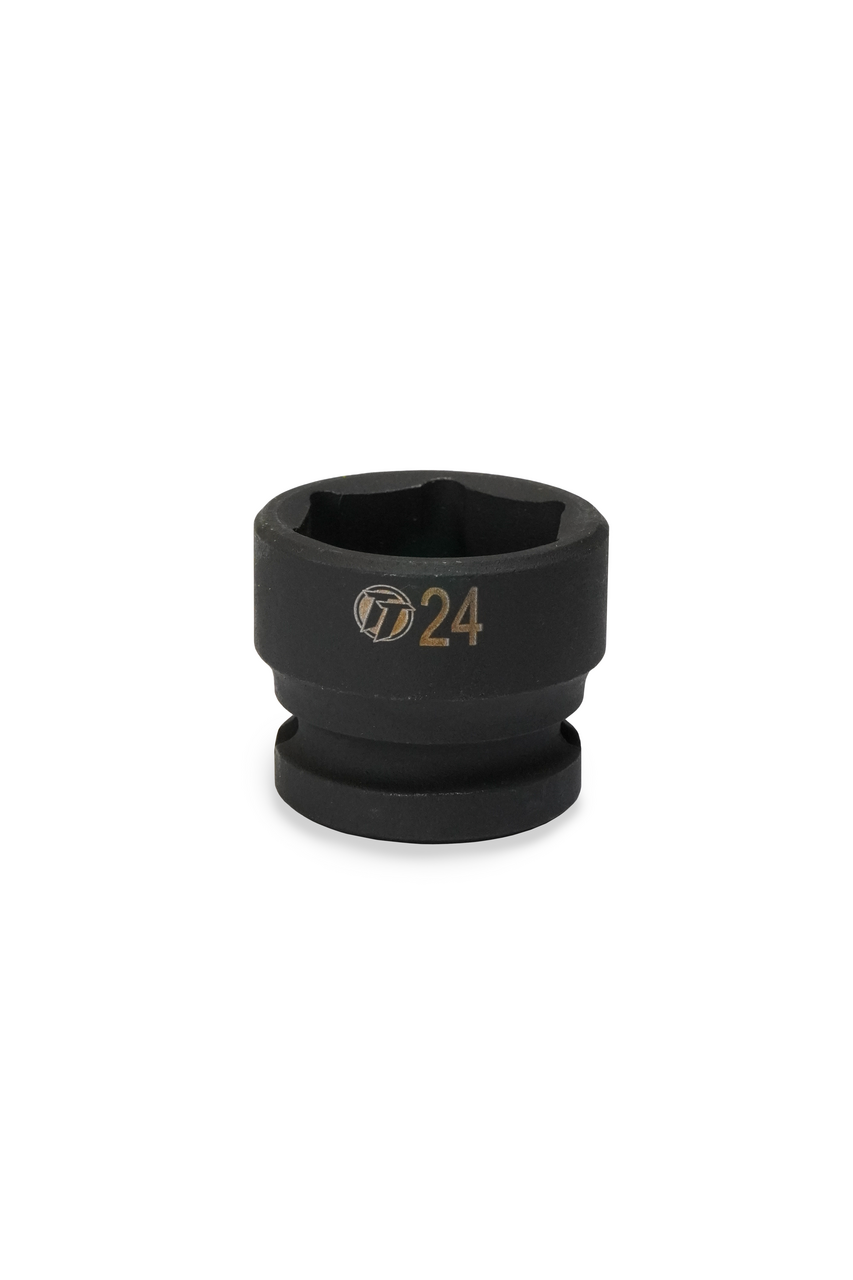 ToolTruck 1/2 Drive Stubby Impact Socket 6 Pt Metric 24mm