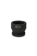 ToolTruck 1/2 Drive Stubby Impact Socket 6 Pt Metric 24mm