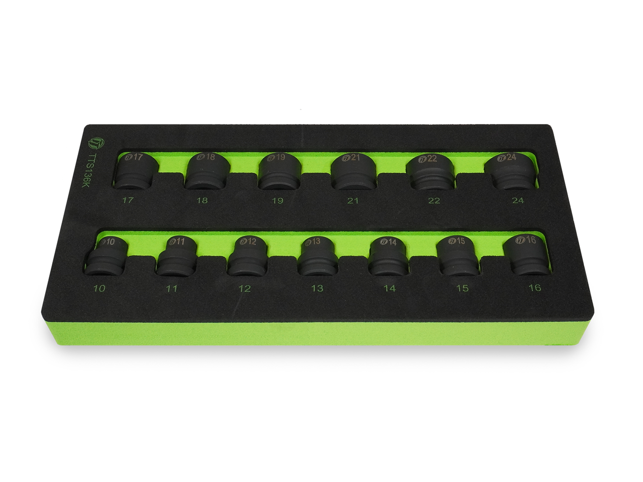 ToolTruck 13Pc 1/2 Drive 6 point Metric Stubby Impact Socket Set 10-24mm
