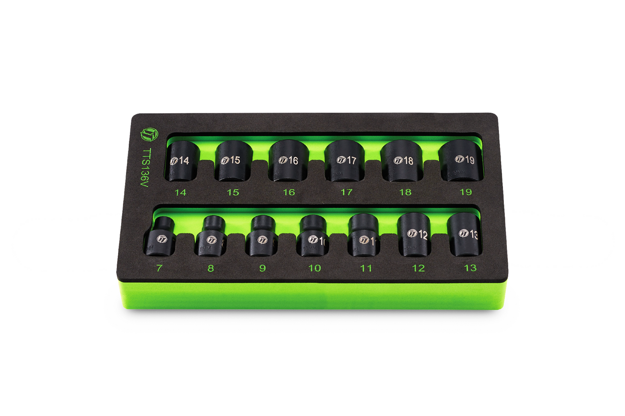 ToolTruck 13pc 3/8 Drive Metric 6 point Impact Socket Set 7-19mm