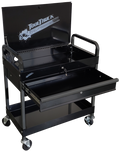 ToolTruck Black Diagnostic Cart with Locking Lid & Drawer