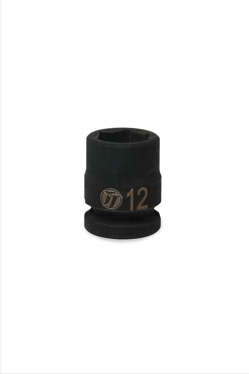 ToolTruck 3/8 Drive Stubby Impact Socket 6 Pt Metric 12mm