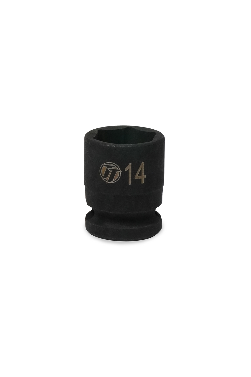 ToolTruck 3/8 Drive Stubby Impact Socket 6 Pt Metric 14mm