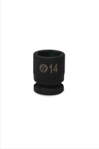 ToolTruck 3/8 Drive Stubby Impact Socket 6 Pt Metric 14mm
