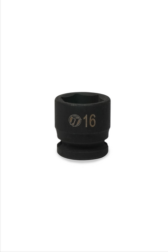 ToolTruck 3/8 Drive Stubby Impact Socket 6 Pt Metric 16mm