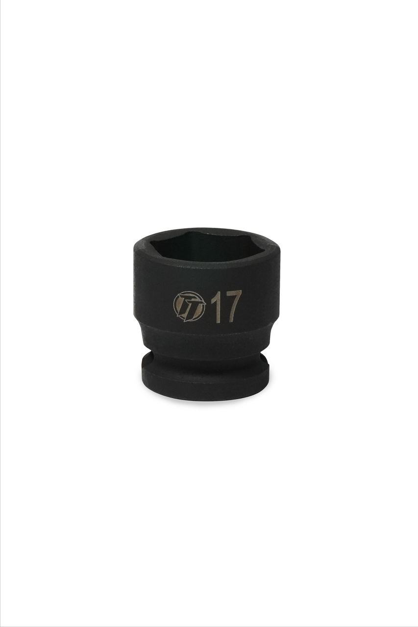 ToolTruck 3/8 Drive Stubby Impact Socket 6 Pt Metric 17mm