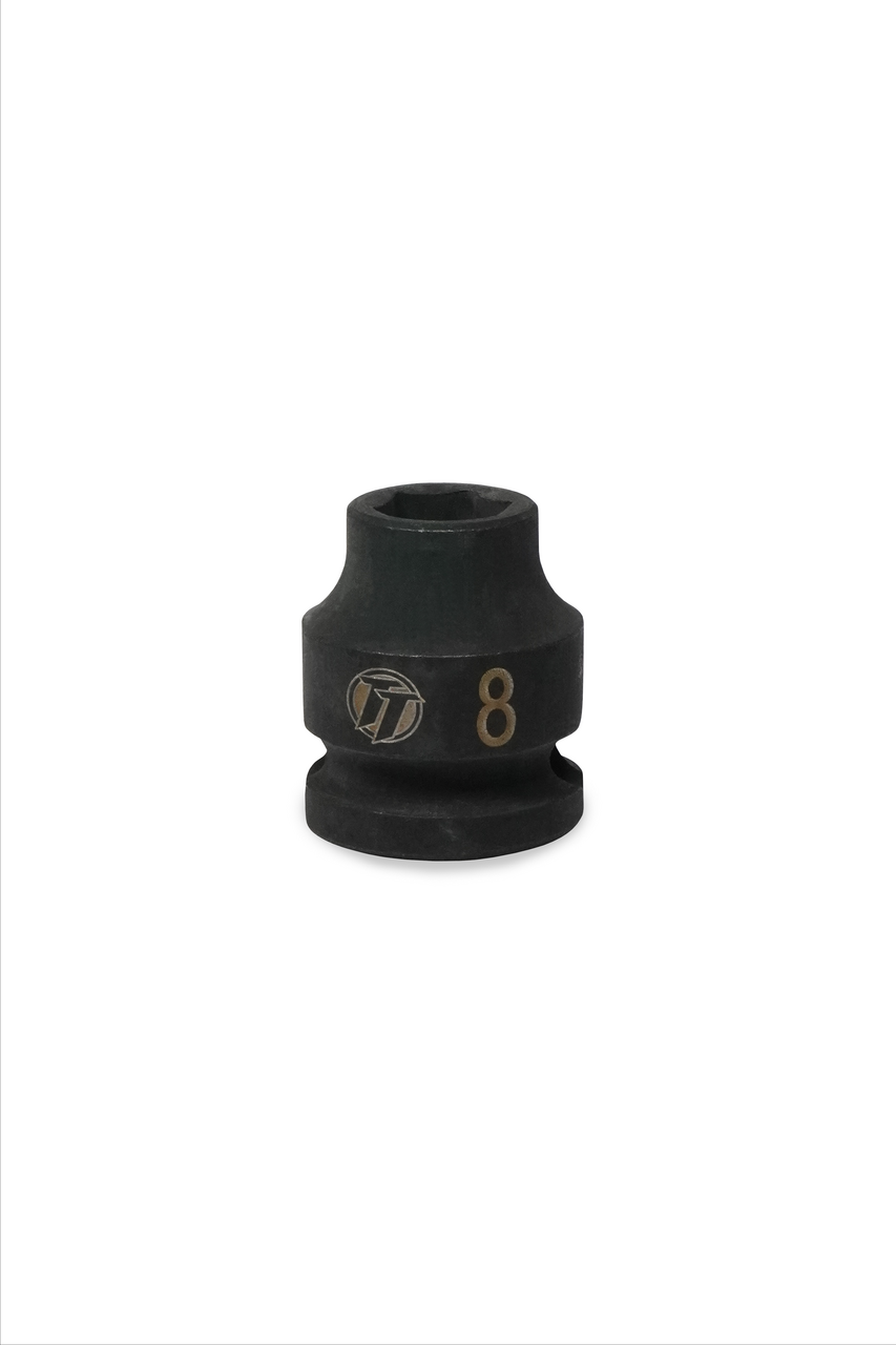 ToolTruck 3/8 Drive Stubby Impact Socket 6 Pt Metric 8mm