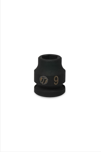 ToolTruck 3/8 Drive Stubby Impact Socket 6 Pt Metric 9mm