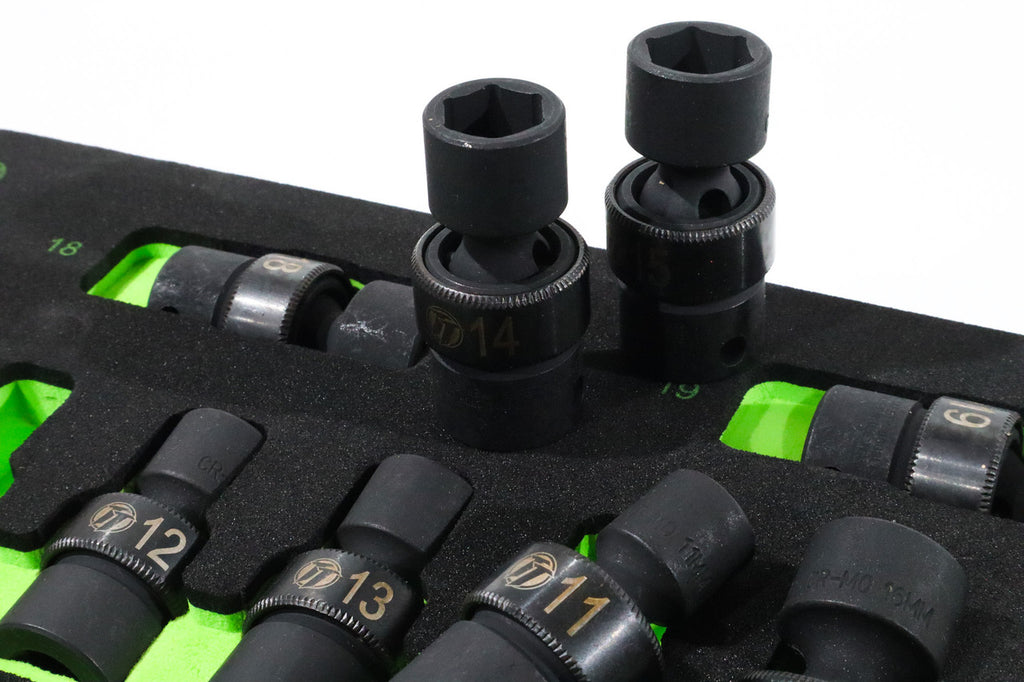 ToolTruck 10pc 3/8 Drive 6 point Metric Universal Impact Socket Set 10-19mm