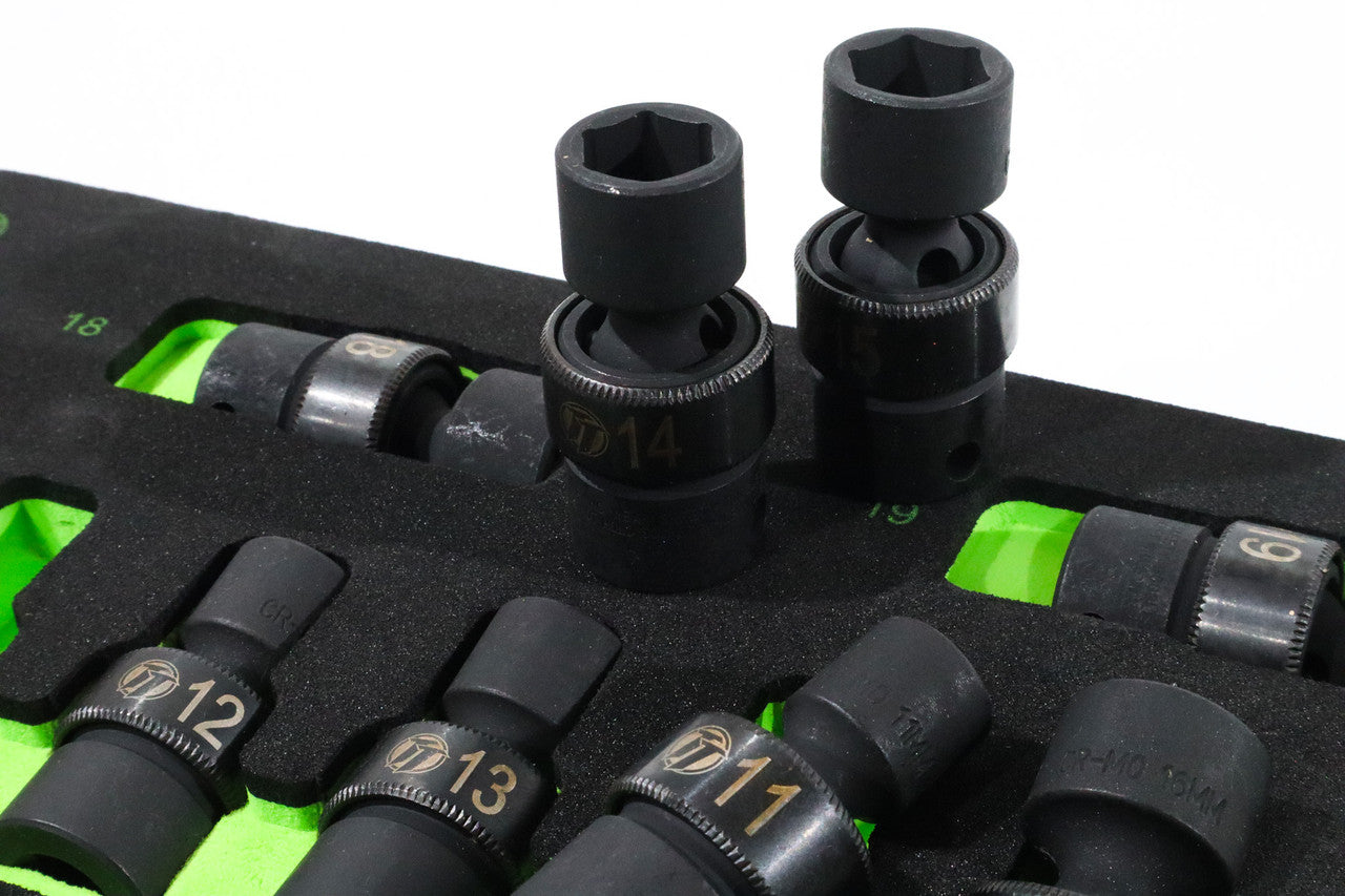 ToolTruck 10pc 3/8 Drive 6 point Metric Universal Impact Socket Set 10-19mm
