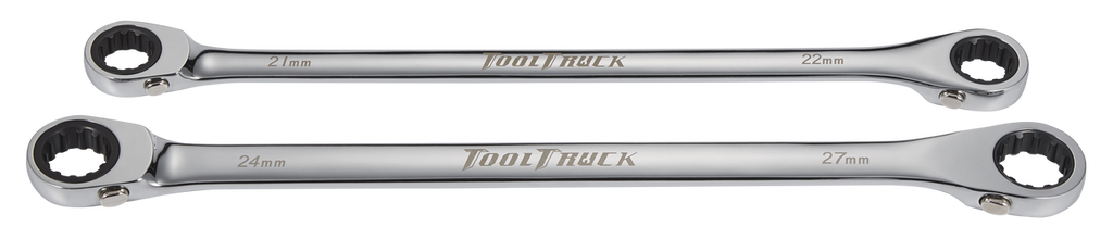 ToolTruck Double Box Ratchet Wrench XL Reversible 72T 22x21 & 24x27 in EVA Foam