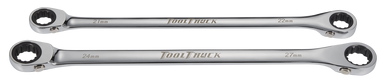ToolTruck Double Box Ratchet Wrench XL Reversible 72T 22x21 & 24x27 in EVA Foam