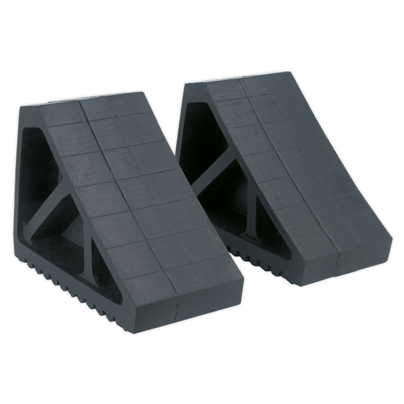 Sealey Rubber Wheel Chocks Pair
