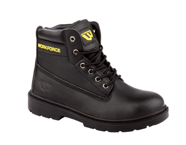Workforce Black Leather Boot Size 12