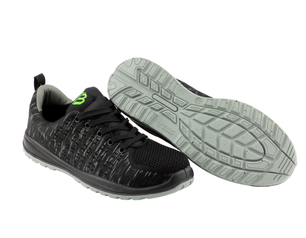 Workforce Black Fly Knit Trainer Size 10