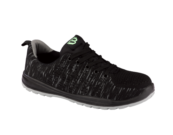 Workforce Black Fly Knit Trainer Size 10
