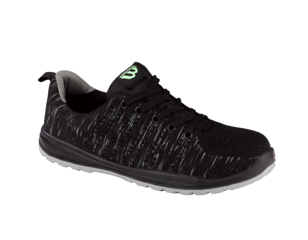 Workforce Black Fly Knit Trainer Size 13