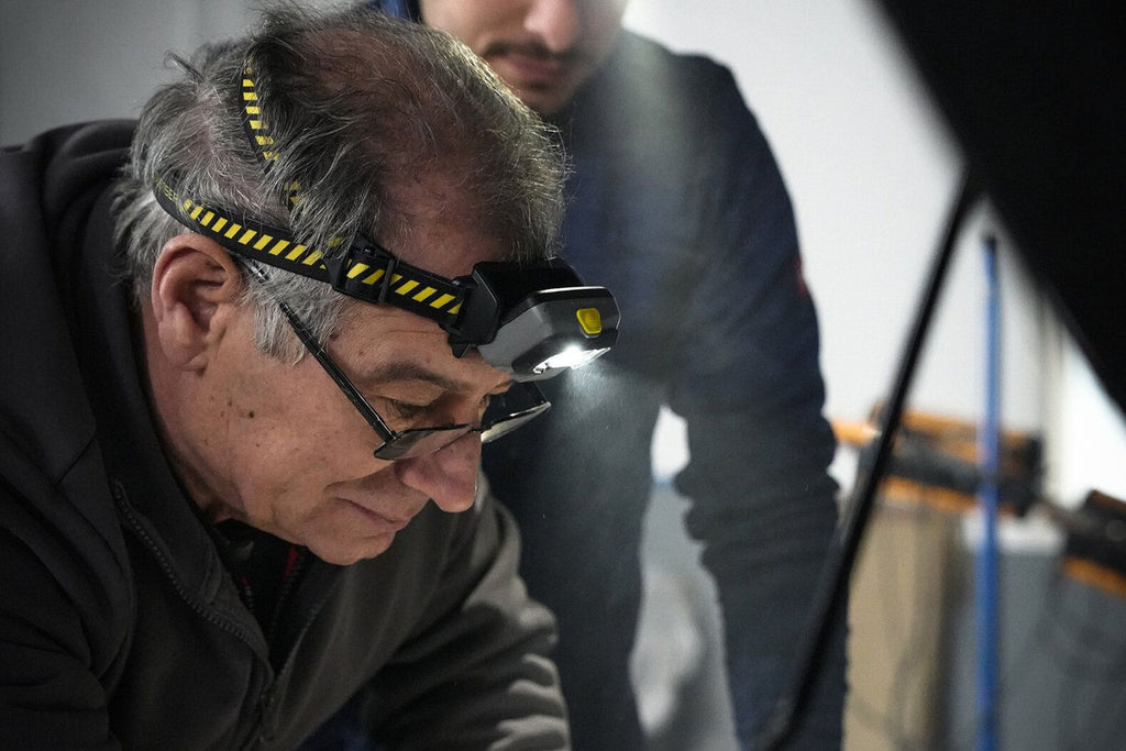 Led Lenser HF6R WORK RECHARGEABLE LED Headlamp - Yellow (800)