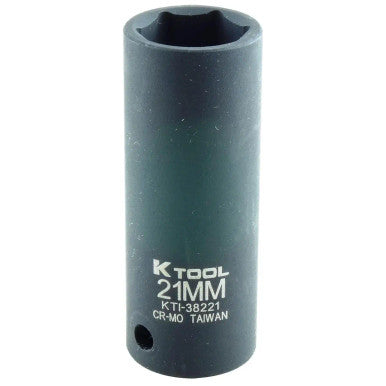 K Tool Impact Socket Deep 21mm 1/2Dr