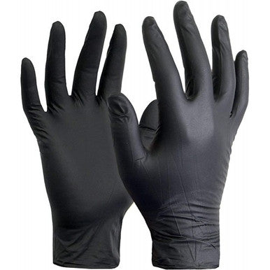 DG Black Nitrile Disposable Gloves - XL 100pc