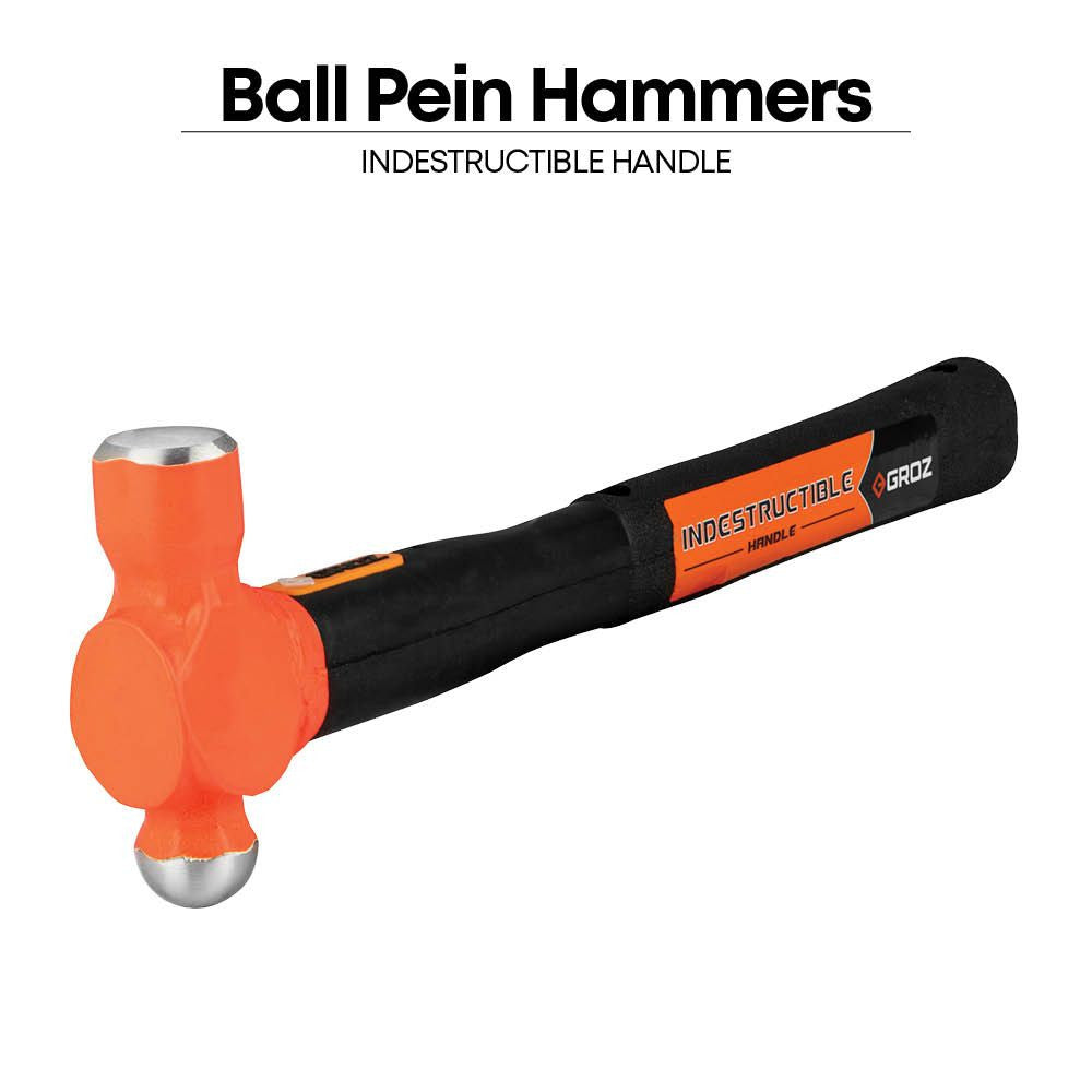 Groz Tools 48oz IndestructIble Handle Ball Pein Hammer