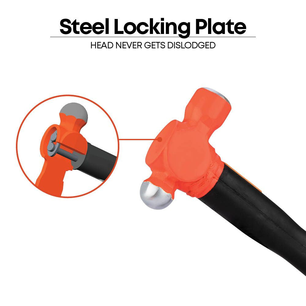 Groz Tools 48oz IndestructIble Handle Ball Pein Hammer