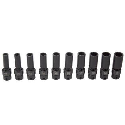 K Tool 10pc Flex Socket Set 10-19mm