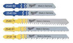 Milwaukee Jigsaw Blade Set - 5pcs 4932345825