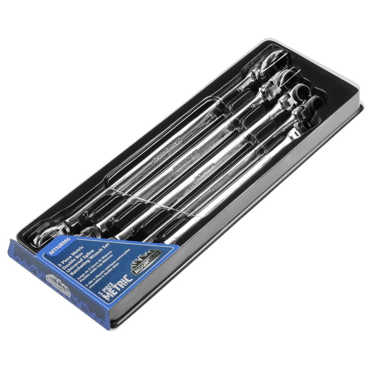 Mountain 5pc Metric Double Box Spanner Set