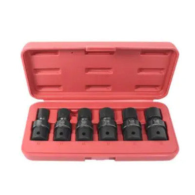 K Tool Socket Set Flex Impact 1/2 Dr 6 point Mtr 13-19mm 6Pc