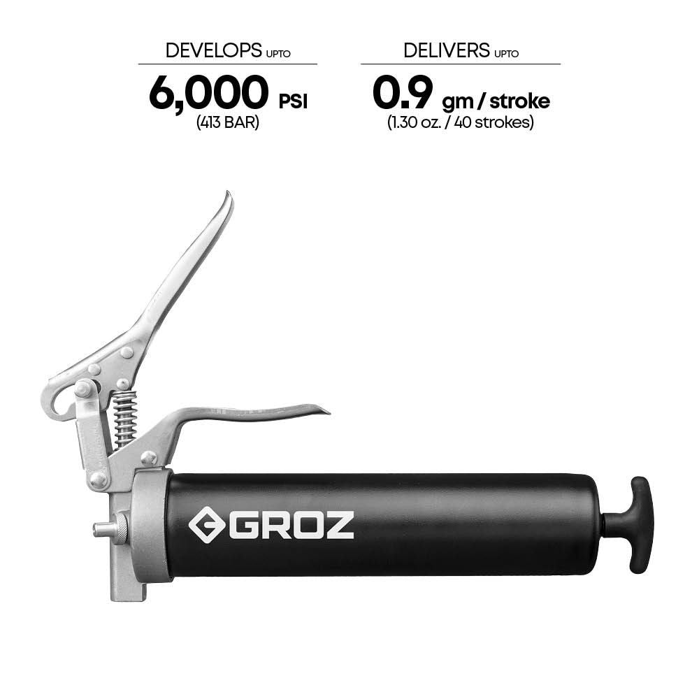 Groz Tools Grease Gun Hose 300mm Hand & Air