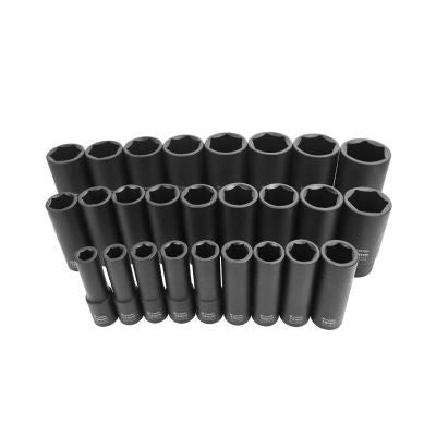K Tool 26pc Deep Impact Metric Socket Set 1/2Dr