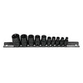 K Tool External 1/4 & 3/8 Dr Torx Socket Rail E4- E18 10Pc