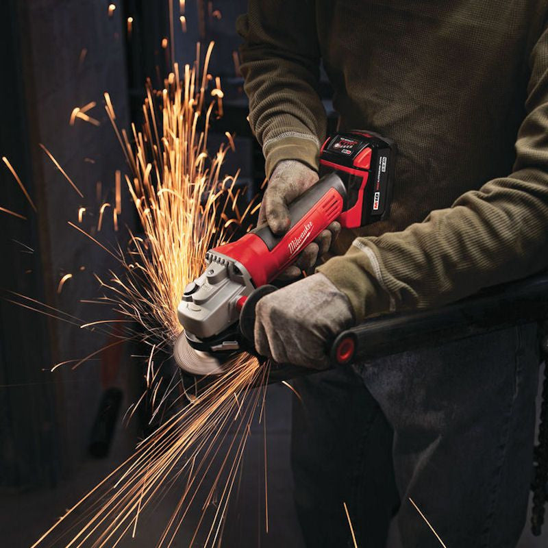 Milwaukee 18V Li-Ion Cordless 115mm Angle Grinder - Naked