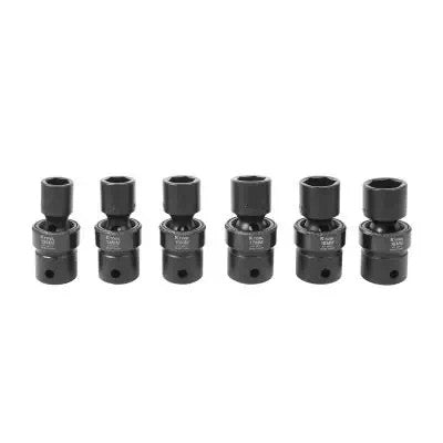 K Tool Socket Set Flex Impact 1/2 Dr 6 point Mtr 13-19mm 6Pc