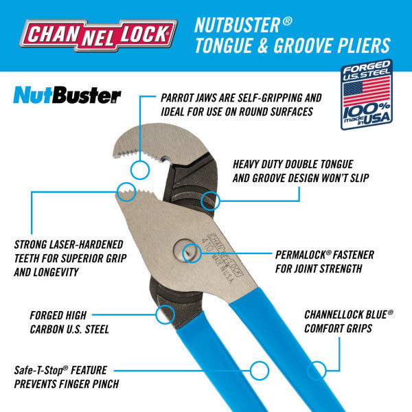 Channellock Nutbuster 9 1/2in