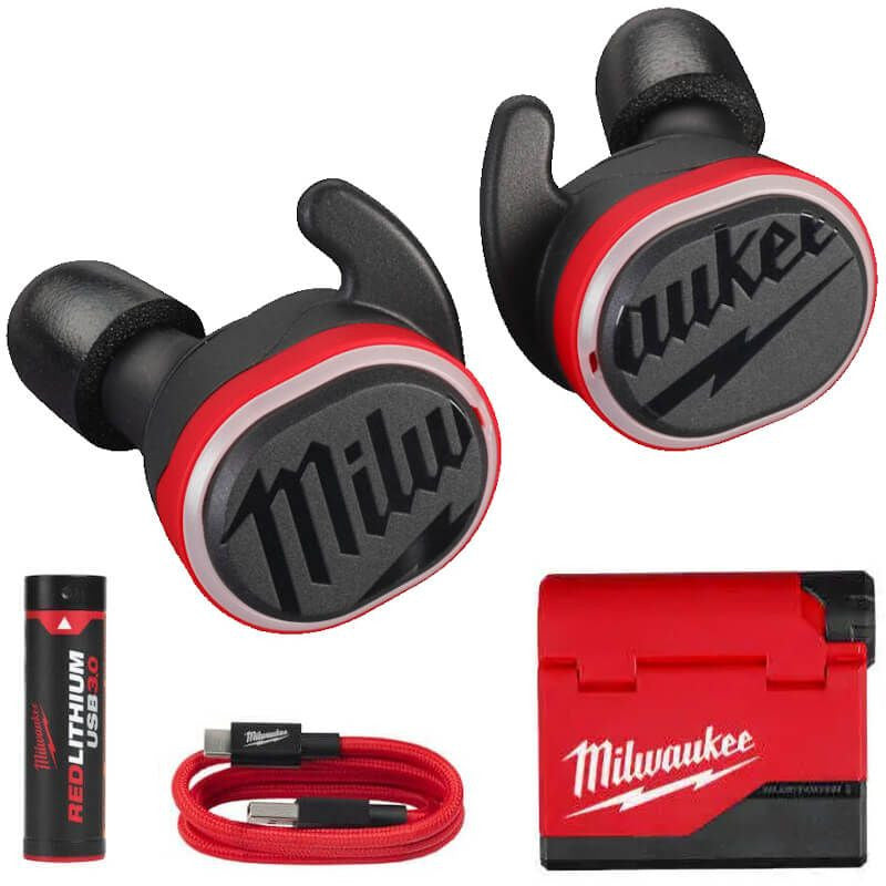 Milwaukee Redlithium USB Bluetooth Jobsite Ear Buds