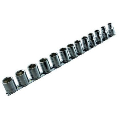 K Tool 13pc Metric Socket Set 7-19mm 3/8Dr