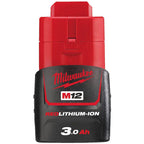 Milwaukee M12 Red Lithium-Ion Battery 3.0Ah