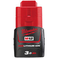 Milwaukee M12 Red Lithium-Ion Battery 3.0Ah
