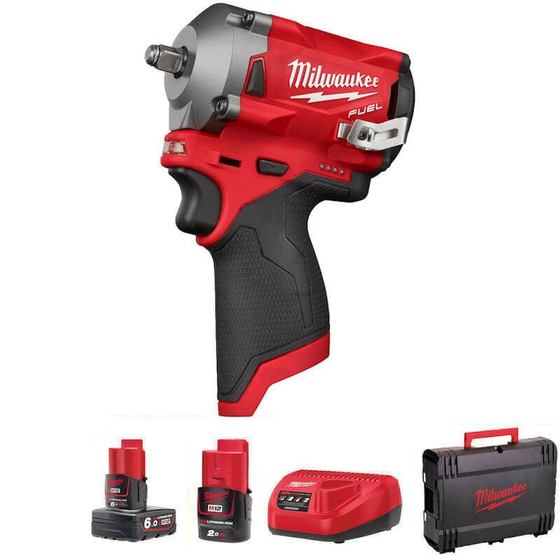 Milwaukee M12 FUEL™ 3/8" Sub Compact Impact Wrench - Kit