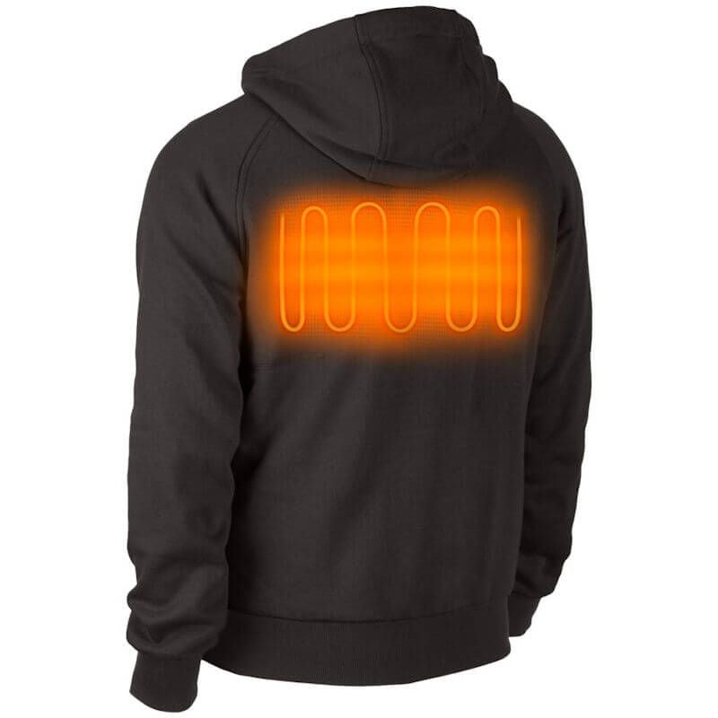 Milwaukee M12 Black Heated Hoodie Size L - Naked