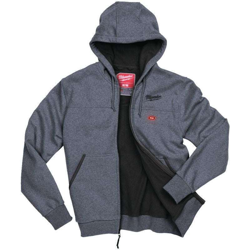Milwaukee M12 Heated Hoody Grey Size L - Naked