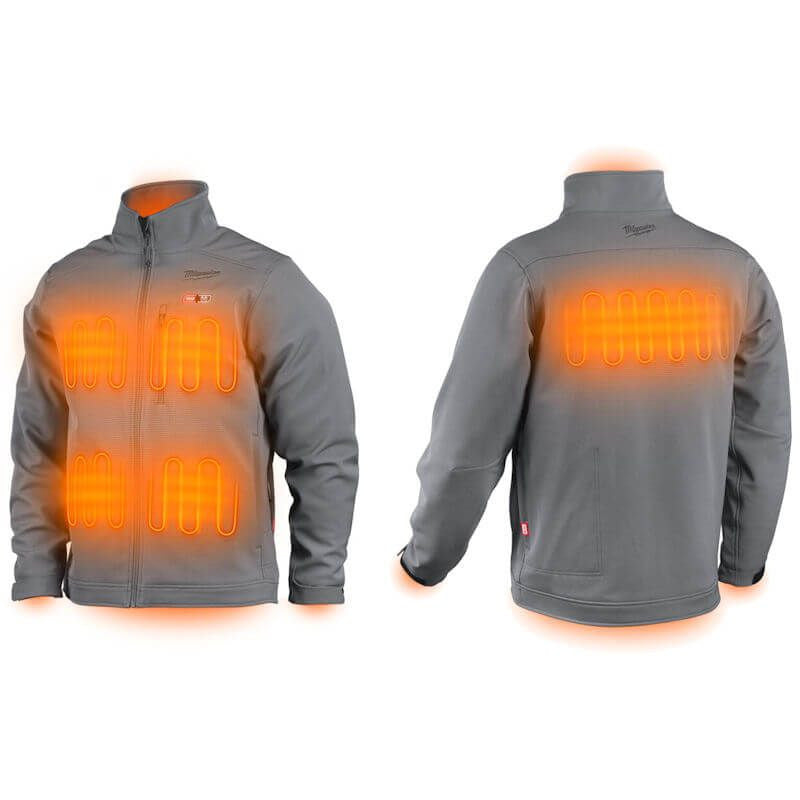 Milwaukee M12 Grey Heated Jacket - Size Small (Naked)