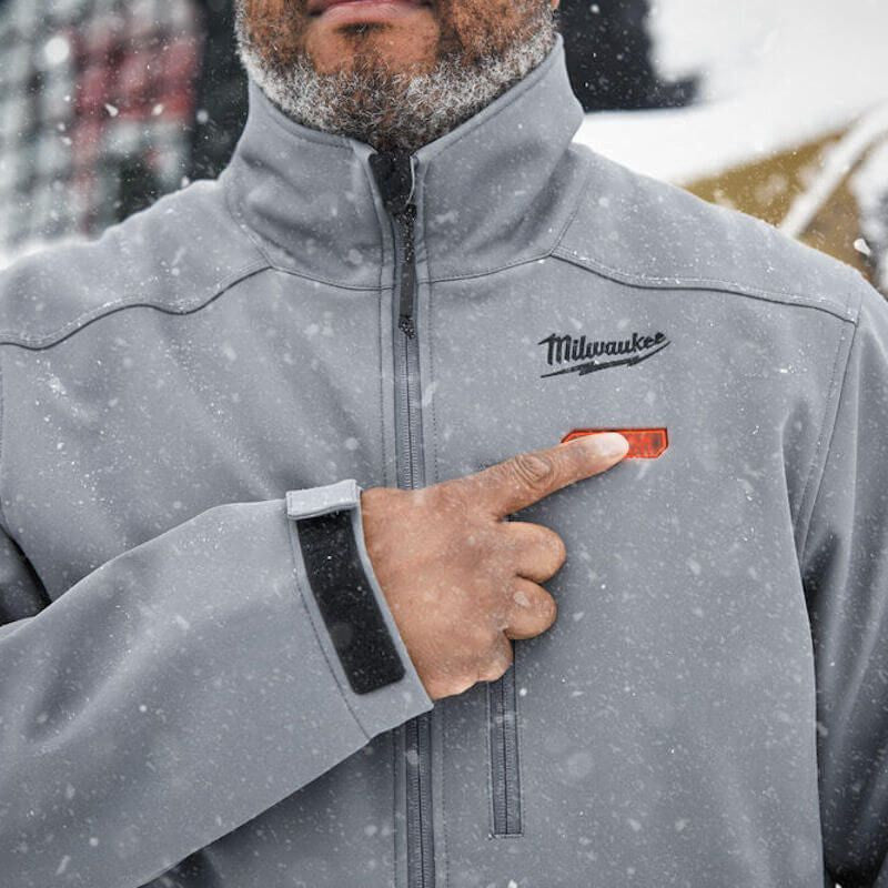 Milwaukee M12 Grey Heated Jacket - Size Large (Naked)