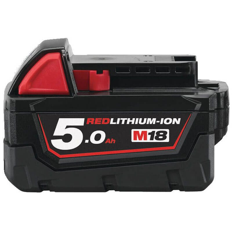 Milwaukee M18 5.0Ah Red Lithium-Ion Replacement Battery M18B5