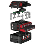 Milwaukee M18 5.0Ah Red Lithium-Ion Replacement Battery M18B5